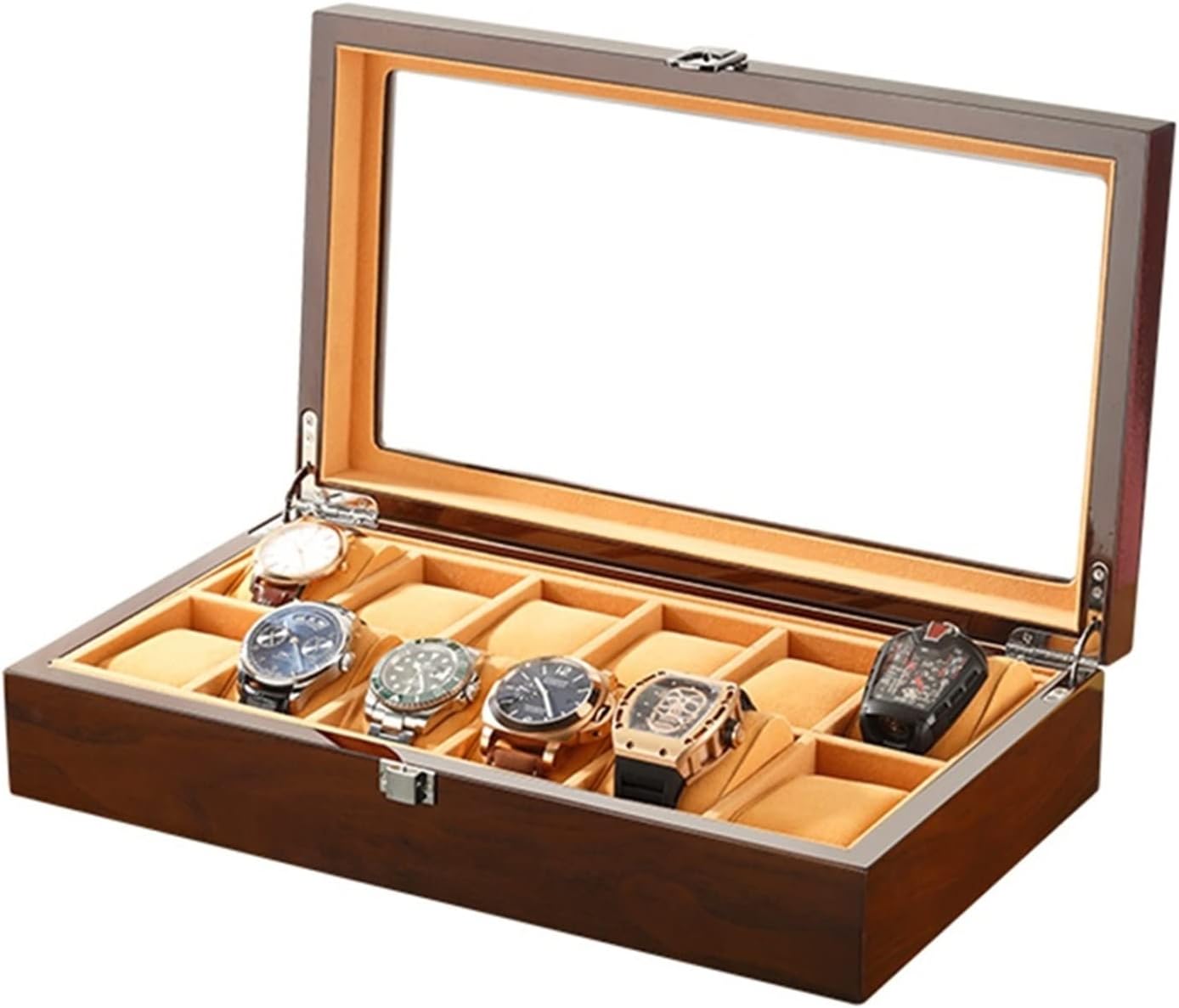 メンズジュエリーボックスウォッチボックス12スロットウォッチボックス